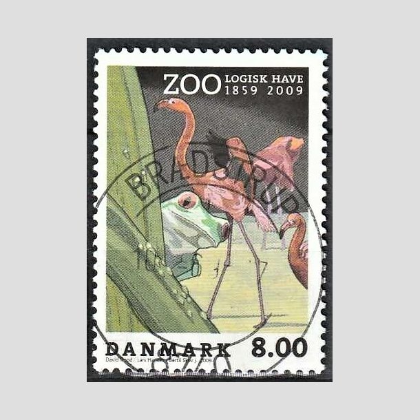 FRIMRKER DANMARK | 2009 - AFA 1580 - Zoologisk Have - 8,00 Kr. flerfarvet - Lux Stemplet Brdstrup