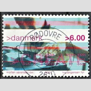 FRIMRKER DANMARK | 2001 - AFA 1289 - Ungdomskultur - 6,00 Kr. CREATE - Lux Stemplet 