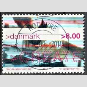 FRIMRKER DANMARK | 2001 - AFA 1289 - Ungdomskultur - 6,00 Kr. CREATE - Lux Stemplet 