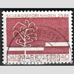 FRIMRKER DANMARK | 1982 - AFA 746 - Scleroseforeningen 25 r. - 2,00 Kr. + 40 re rd - Pragt Stemplet Kbenhavn 