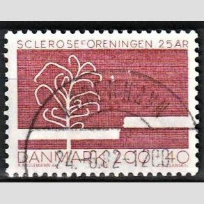 FRIMRKER DANMARK | 1982 - AFA 746 - Scleroseforeningen 25 r. - 2,00 Kr. + 40 re rd - Pragt Stemplet Kbenhavn 