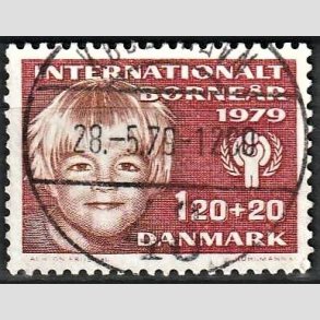 FRIMRKER DANMARK | 1979 - AFA 671 - Brner - 120 + 20 re rd/rdbrun - Pragt Stemplet