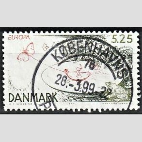 FRIM�RKER DANMARK | 1997 - AFA 1157 - Eventyr og legender - 5,25 Kr. Tommelise - Pragt Stemplet