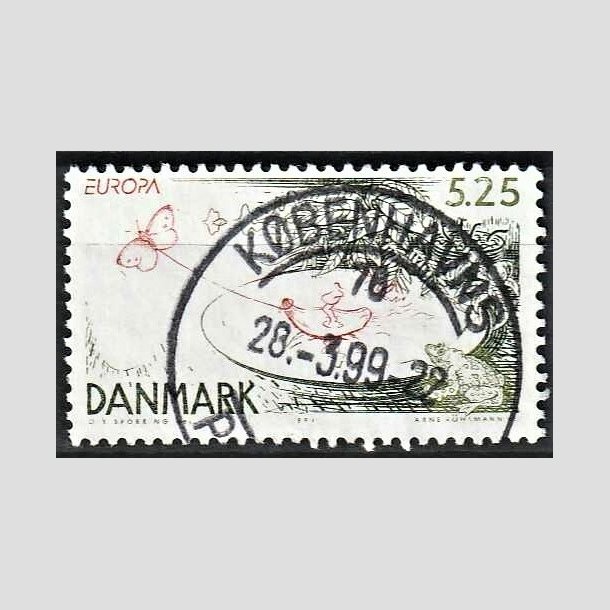 FRIMRKER DANMARK | 1997 - AFA 1157 - Eventyr og legender - 5,25 Kr. Tommelise - Pragt Stemplet