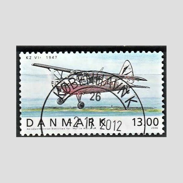 FRIMRKER DANMARK | 2006 - AFA 1481 - Ellehammer - 13,00 Kr. flerfarvet - Pragt Stemplet