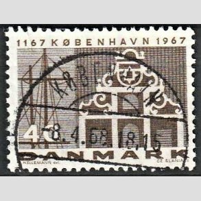 FRIM�RKER DANMARK | 1967 - AFA 455 - K�benhavn 800 �r - 40 �re gr�brun - Lux Stemplet 