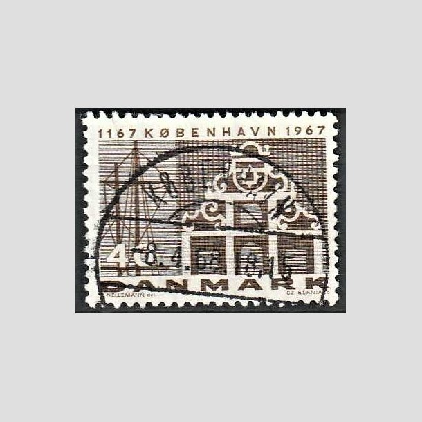 FRIMRKER DANMARK | 1967 - AFA 455 - Kbenhavn 800 r - 40 re grbrun - Lux Stemplet 