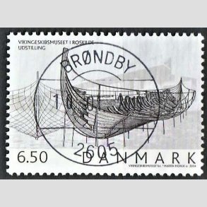 FRIM�RKER DANMARK | 2004 - AFA 1402 - Vikingeskibsmuseet - 6,50 Kr. Udstilling - Pragt Stemplet 