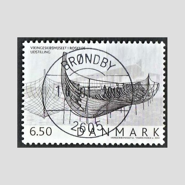 FRIMRKER DANMARK | 2004 - AFA 1402 - Vikingeskibsmuseet - 6,50 Kr. Udstilling - Pragt Stemplet 