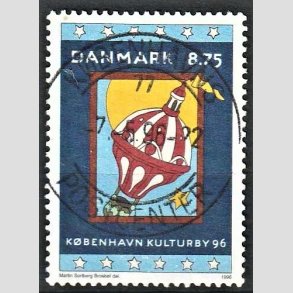 FRIM�RKER DANMARK | 1996 - AFA 1109 - K�benhavn Kulturby 96 - 8,75 Kr. flerfarvet - Pragt Stemplet