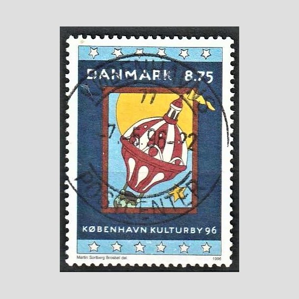 FRIMRKER DANMARK | 1996 - AFA 1109 - Kbenhavn Kulturby 96 - 8,75 Kr. flerfarvet - Pragt Stemplet