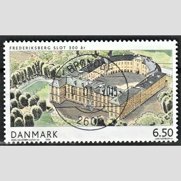 FRIMRKER DANMARK | 2004 - AFA 1393 - Frederiksberg Slot - 6,50 Kr. flerfarvet - Pragt Stemplet