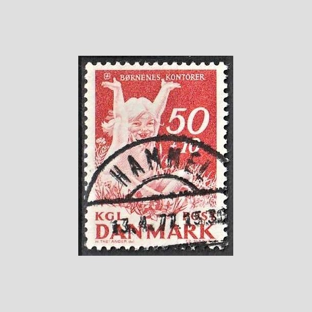 FRIMRKER DANMARK | 1965 - AFA 439F - Brnenes Kontor - 50 + 10 re rd - Lux Stemplet