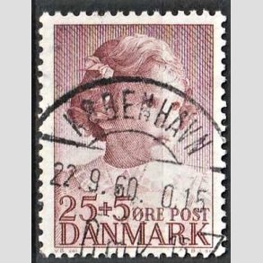 FRIMRKER DANMARK | 1950 - AFA 325 - Prinsesse Anne-Marie - 25 + 5 re brunrd - Pragt Stemplet 
