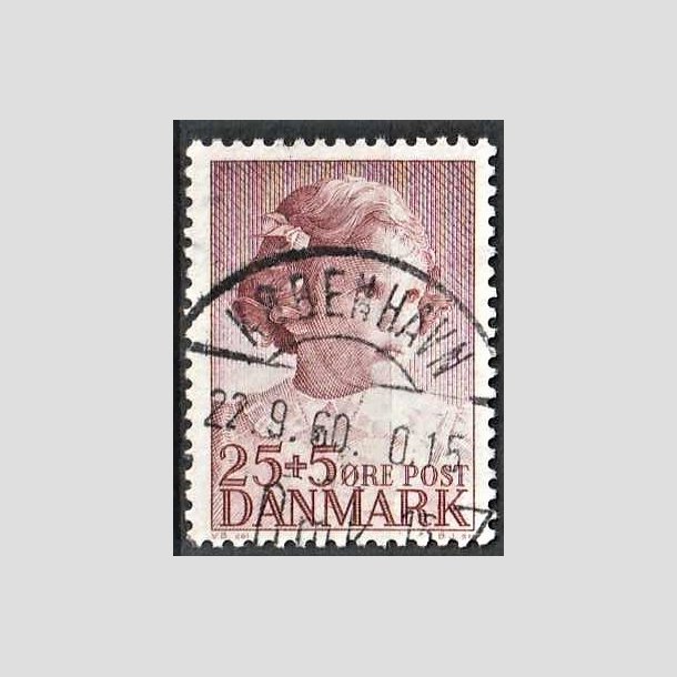 FRIMRKER DANMARK | 1950 - AFA 325 - Prinsesse Anne-Marie - 25 + 5 re brunrd - Pragt Stemplet 