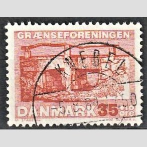 FRIMRKER DANMARK | 1964 - AFA 422F - Grnseforeningen - 35 + 10 re brunrd - Lux Stemplet Knebel