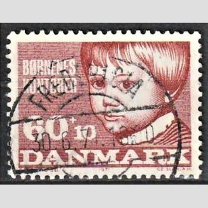 FRIMRKER DANMARK | 1971 - AFA 512 - Brnenes kontor - 60 + 10 re brunrd - Pragt Stemplet Fredericia