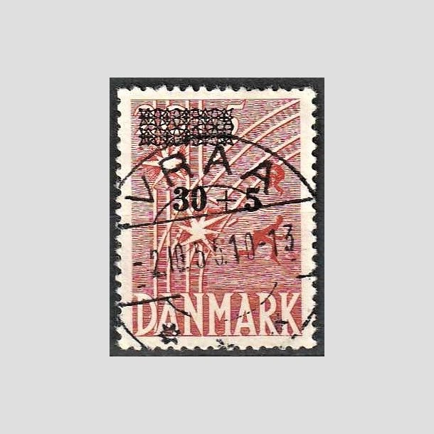FRIMRKER DANMARK | 1955 - AFA 359 - Frihedsfond provisorier - 30 + 5/20 + 5 re rd - Pragt Stemplet Vraa