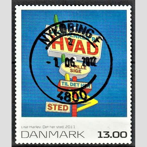 FRIMRKER DANMARK | 2011 - AFA 1651E - Frimrkekunst 15 - 13,00 Kr. flerfarvet - Lux Stemplet