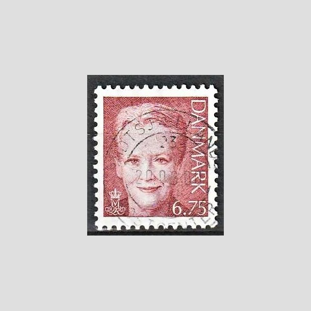 FRIMRKER DANMARK | 2000 - AFA 1249 - Dronning Margrethe II - 6,75 brunrd - Pragt Stemplet