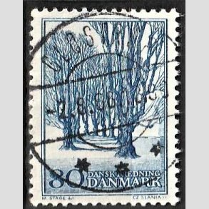 FRIM�RKER DANMARK | 1966 - AFA 446 - Holte All� - 80 �re bl� - Lux Stemplet Glostrup