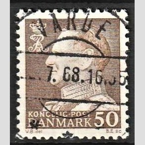 FRIMRKER DANMARK | 1967 - AFA 460 - Fr. IX 50 re brun - Lux Stemplet Varde
