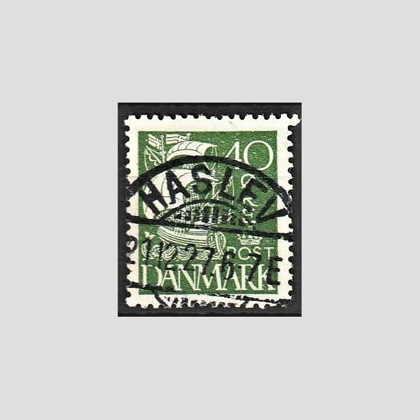 FRIMRKER DANMARK | 1927 - AFA 174 - Karavel 40 re grn - Lux Stemplet Haslev