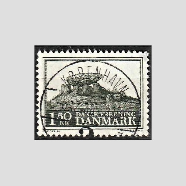 FRIMRKER DANMARK | 1966 - AFA 451 - Fredningsserie Jydsk kmpehj - 1,50 Kr. sortgrn - Pragt Stemplet 