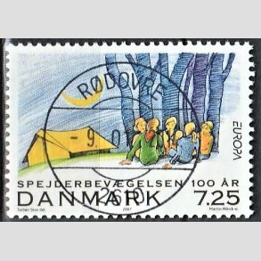 FRIM�RKER DANMARK | 2007 - AFA 1511 - Spejderbev�gelsen - 7,25 Kr. Aftenstemning - Pragt Stemplet 