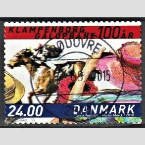FRIMRKER DANMARK | 2010 - AFA 1627E - Klampenborg Galopbane 100 r. - 24,00 Kr. flerfarvet - Pragt Stemplet Rdovre