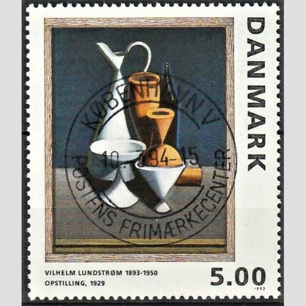 FRIMRKER DANMARK | 1993 - AFA 1057 - Maleriserie 6. - 5,00 Kr. Wilhelm Lundstrm - Pragt Stemplet 