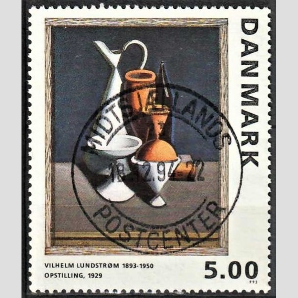 FRIMRKER DANMARK | 1993 - AFA 1057 - Maleriserie 6. - 5,00 Kr. Wilhelm Lundstrm - Pragt Stemplet 