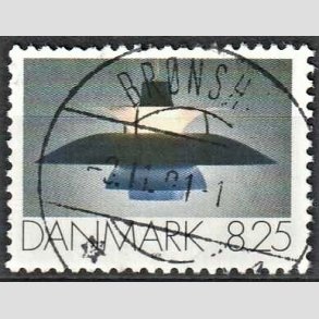FRIM�RKER DANMARK | 1991 - AFA 0998 - Dansk Brugskunst - 8,25 Kr. flerfarvet - Pragt Stemplet Br�nsh�j