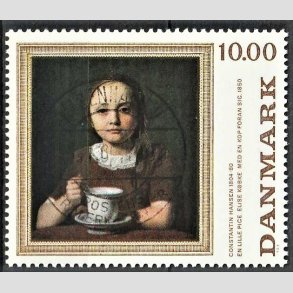 FRIMRKER DANMARK | 1989 - AFA 950 - Maleriserie 3 - 10,00 Kr. flerfarvet - Pragt Stemplet Kbenhavn V