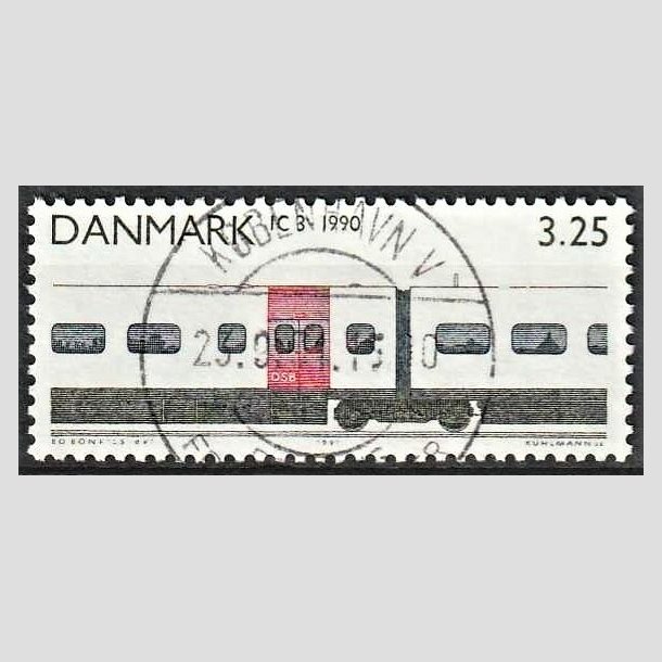 FRIMRKER DANMARK | 1991 - AFA 985 - Lokomotiver - 3,25 Kr. rd/bl/sort - Pragt Stemplet