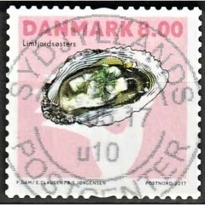 FRIM�RKER DANMARK | 2017 - AFA 1890 - Skaldyr - 8,00 kr. flerfarvet - Pragt Stemplet
