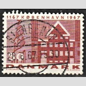 FRIM�RKER DANMARK | 1967 - AFA 456 - K�benhavn 800 �r - 50 �re brunr�d - Lux Stemplet Slangerup