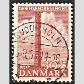 FRIMRKER DANMARK | 1953 - AFA 345 - Skamlingsbanken - 30 + 5 re rd - Pragt Stemplet Gudumholm