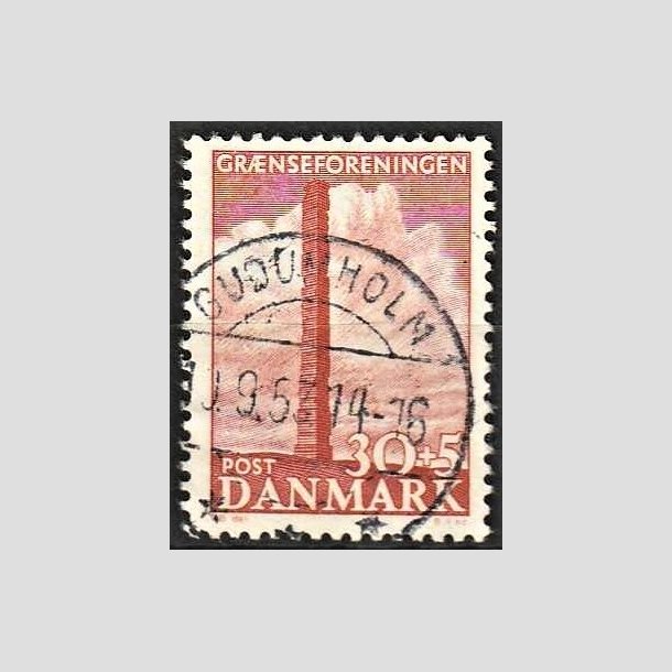 FRIMRKER DANMARK | 1953 - AFA 345 - Skamlingsbanken - 30 + 5 re rd - Pragt Stemplet Gudumholm
