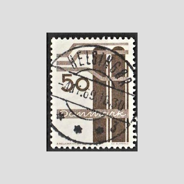 FRIMRKER DANMARK | 1968 - AFA 474 - Danmarks industri - 50 re brun - Pragt Stemplet Helsingr