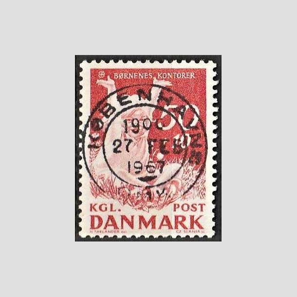 FRIMRKER DANMARK | 1965 - AFA 439F - Brnenes Kontor - 50 + 10 re rd - Lux Stemplet