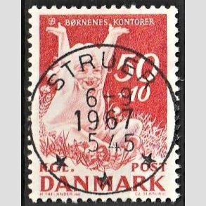 FRIMRKER DANMARK | 1965 - AFA 439F - Brnenes Kontor - 50 + 10 re rd - Lux Stemplet Struer