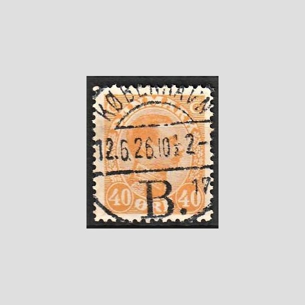 FRIMRKER DANMARK | 1925-26 - AFA 150 - Chr. X 40 re orange - Lux Stemplet