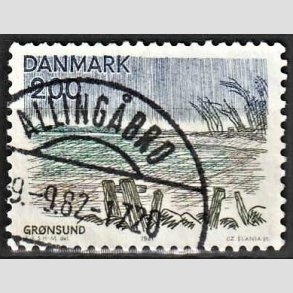 FRIM�RKER DANMARK | 1981 - AFA 733 - Sj�lland og �er - 200 �re flerfarvet - Pragt Stemplet 