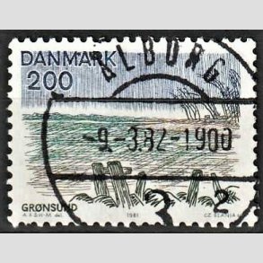 FRIM�RKER DANMARK | 1981 - AFA 733 - Sj�lland og �er - 200 �re flerfarvet - Pragt Stemplet 