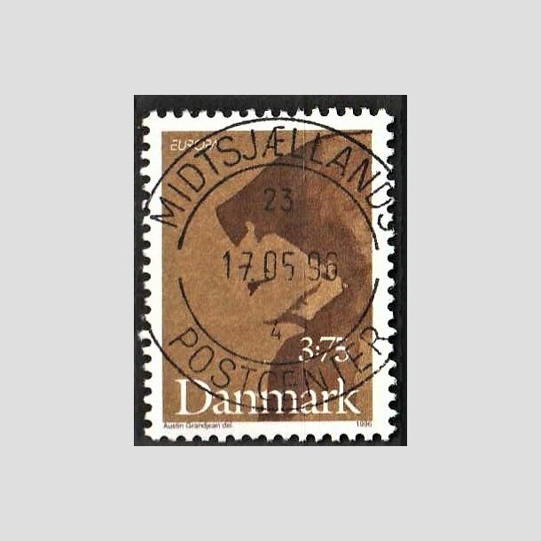 FRIMRKER DANMARK | 1996 - AFA 1116 - Bermte kvinder - 3,75 kr. brun/mrkbrun - Pragt Stemplet