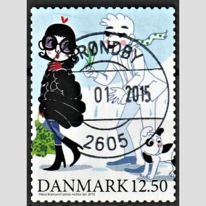 FRIMRKER DANMARK | 2010 - AFA 1639 - Vintereventyr - 12,50 Kr. flerfarvet - Pragt Stemplet