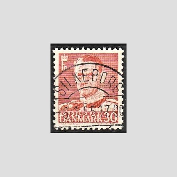 FRIMRKER DANMARK | 1952-53 - AFA 337 - Fr. IX 30 re rd - Lux Stemplet Silkeborg