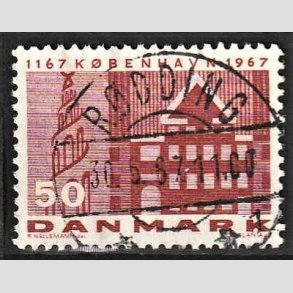 FRIM�RKER DANMARK | 1967 - AFA 456 - K�benhavn 800 �r - 50 �re brunr�d - Lux Stemplet R�dding
