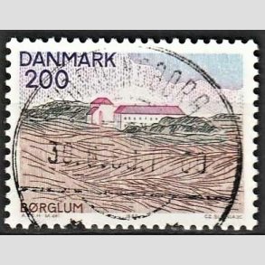 FRIM�RKER DANMARK | 1980 - AFA 702 - Nord for Limfjorden - 200 �re flerfarvet - Pragt Stemplet Vordingborg